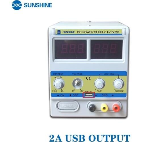 P-1502D Power Supply Adjustable Voltage Regulator digital Laboratory LCD display DC Power Supply 15v 2A for Phone Repair tools