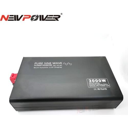 3kw China Shenzhen 12v 24v 36v 48v 60v 72v 84v dc to 100v 110v 120v 220v 230v ac 3000w pure sine wave portable car inverter