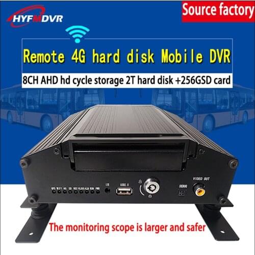 Factory direct batch SD+ hard disk loop recording AHD720P HD pixel audio and video 8 channel Mobile DVR forklift / big ship MDVR