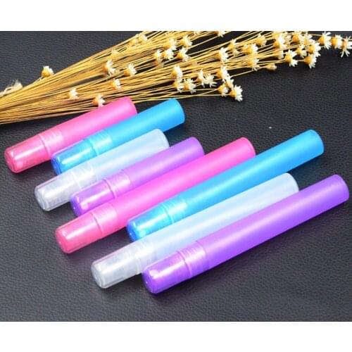 500 x 10ml Travel Mini Colorful Refillable Plastic Spray Bottles Perfume Empty Atomizer Parfum Containers
