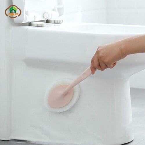 MSJO Bathroom Cleaning Brush Kitchen Dish Mirror Sponge Long Bathroom Brush For Toilet Hand-held Scrubber Dust Cleaner Brushes