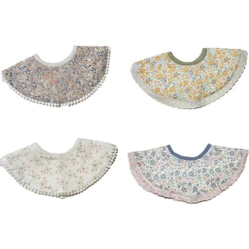 Drool Bib 360 Degree Rotatable Super Absorbent Soft Baby Round Bibs Saliva Towel Baby Boys Girls Feeding Apron Bandana Bibs