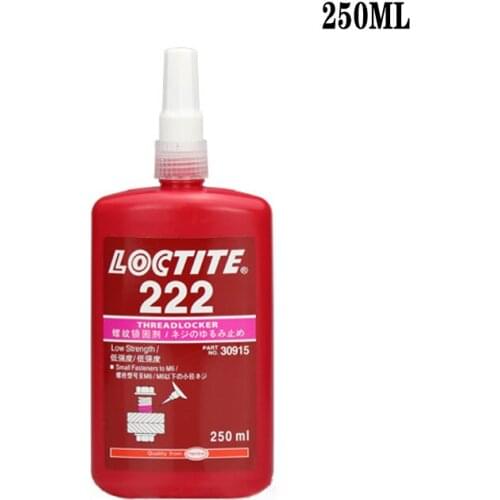 Wholesale 250ml loctite screw adhesive 222 anaerobic super glue high strength anti-loose anti-slip seal thread lock super glue