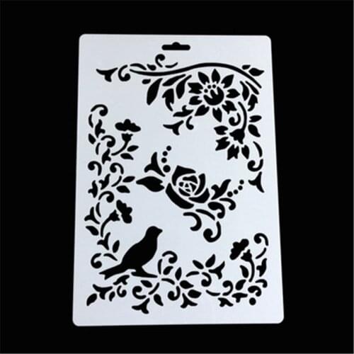 Branch shield DIY cake scrapbook stencils hollow Embellishments printing lace ruler Valentines Day