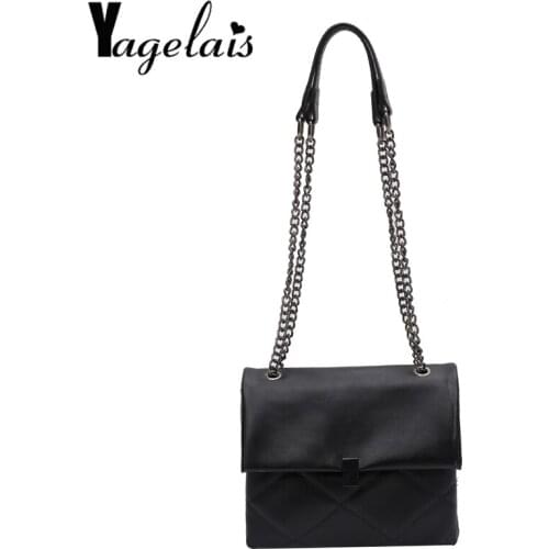 Women Fashion Simple Style PU Crossbody Bag Female Small Classic Luxury Flap Ladies High Quality Shoulder Messenger Bag