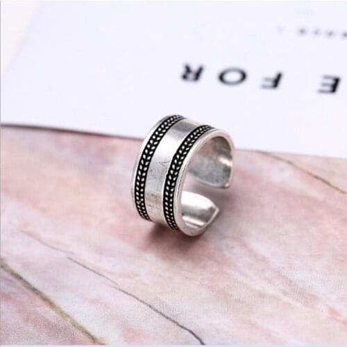 Summer Vintage Smooth Rings For Women Boho Geometric Female Finger Rings Party Bohemian Jewelry Korean Gift