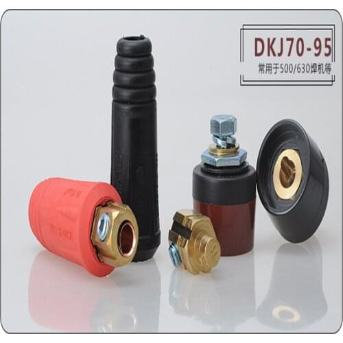 1set Welder accessories pure copper DK70-95 fast plug and socket connector European plug
