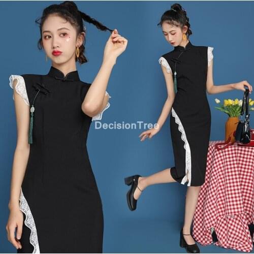 2021 sexy chinese dresses qipao dress oriental styled dresses chinese style modern cheongsam oriental dress elegant party dress