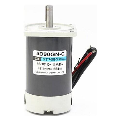 5D90GN-C 90W12V/24V DC permanent magnet motor high speed adjustable speed forward and reverse micro motor