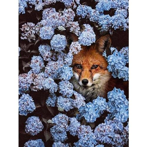 Flower Animals DIY 11CT Embroidery Cross Stitch Kits Needlework Craft Set Cotton Thread Printed Canvas Home Dropshipping