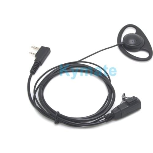 D-type Earhook Earpiece Headset Walkie Talkie Headphone For Kenwood TK3160 3107 Baofeng UV-5R UV5R UV-82 888S RETEVIS H777/RT22