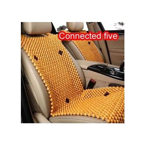 Summer car wooden bead cushion cool pad plum shoulder five pure wood edging process