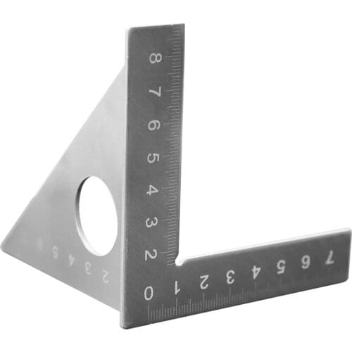 Stainless Steel Woodworking 45 90 Degree Angle Ruler Protractor Multifunction 3D Measuring Marking Gauge Woodworking Tool