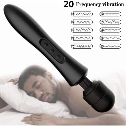 Powerful Masturbator Wand Vibrator Magic Massager Female Body Massage AV Products USB Rechargeable Vibrators Sex Toys For Women