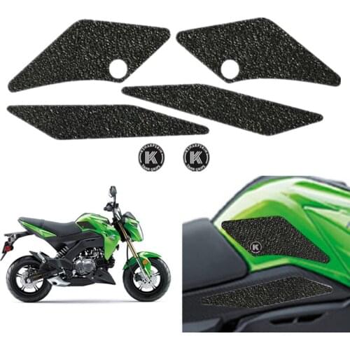 Motorcycle 3D Non-slip Fuel Tank Stickers Traction Side Pad Knee Grip Protective Decal For KAWASAKI Z125 z125 PRO SE KRT EDITION