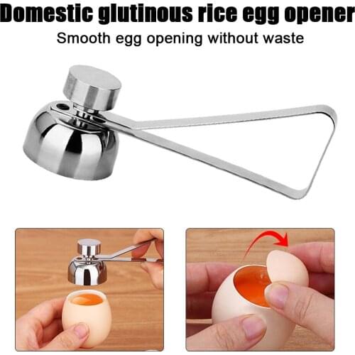 Stainless Steel Egg Topper Opener Boiled Raw Egg Cutter Scissor Shell Knocker Cracker Separator Creative Kitchen Tools Gadgets