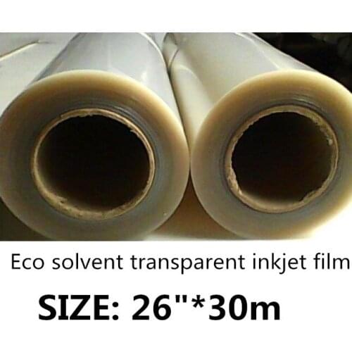 26in*30m Inkjet plate making clear pet film 66cm wide