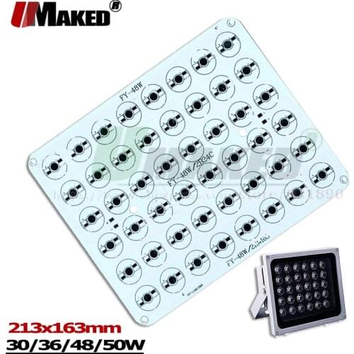 213x163mm LED PCB 30W 36W 48W 50W RGB LED Aluminum Plate Heatsink High Power PCB Plate For Outdoor Light Landscape Floodlight