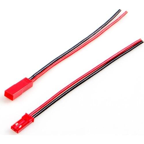 Aerops 100mm 10cm Male Female Connector JST Plug Cable For RC LED Battery Helicopter DIY FPV Drone Quadcopter