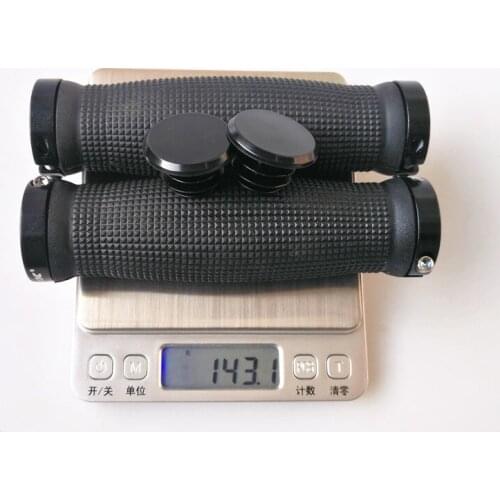 TAOK MTB Bike Handlebar Bicycle Grip rubber + aluminum lock ring Cycling Lockable Handle Grip