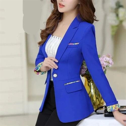 Womens Suit Jacket A Button Long Sleeved Short Korean Female Spring And Autumn 2021 New Casual Ladies White Blazer Wild Tops