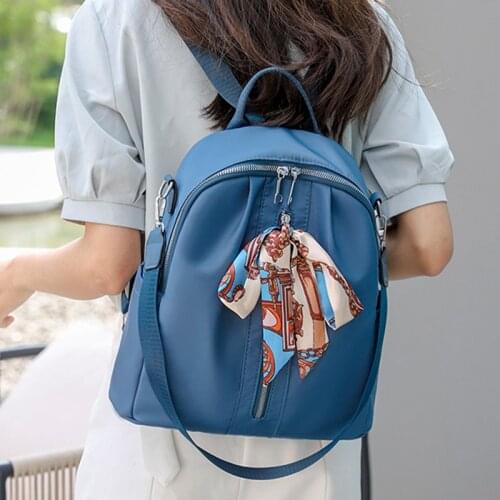 Womens Shoulder Backpack Waterproof Oxford Rucksack Lady Anti Theft Bagpack Female Canvas Softback Bag Ladies Travel Backpacks