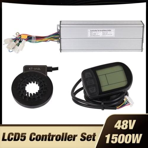 48V 1500W 45A Controller LCD LCD5 display Meter PAS Set E-bike Conversion kit Sine wave Hall Sensor