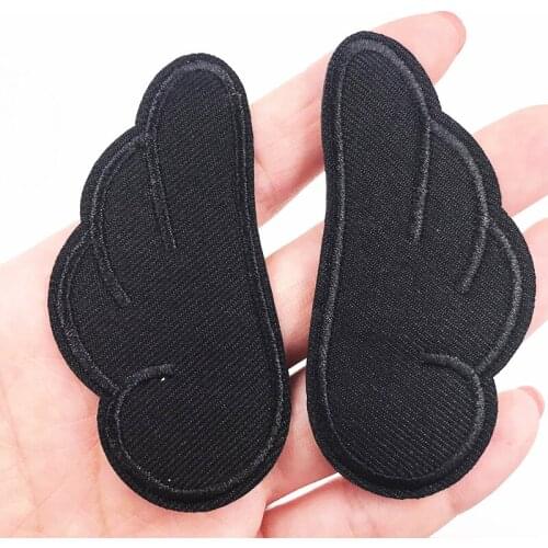 1pair Little Wings Embroidered Patch Clothing Iron on Sewing Applique for Kids mans jacket Clothes Shoes Backpack Stickers Patch