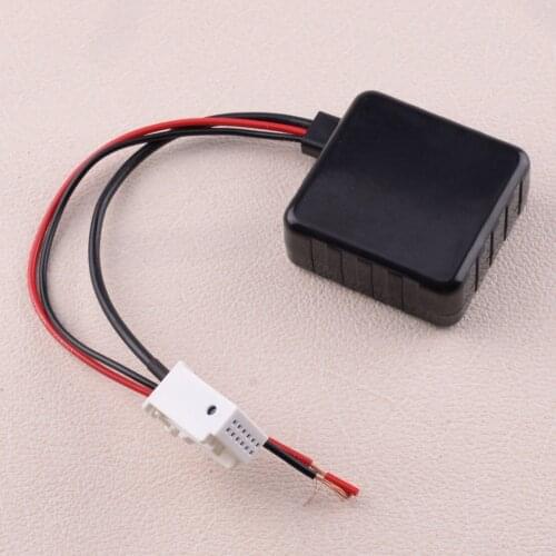 12V Black ABS Bluetooth Radio Stereo AUX Adapter Receiver Filter Fit for BMW E60 E61 E62 MINI 525i 528i 2004 2005 2006