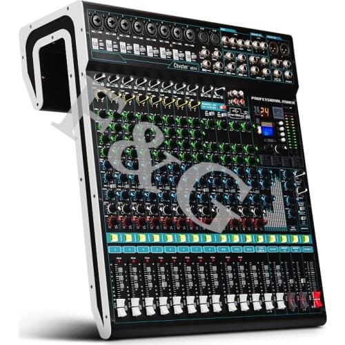 MG16MP3 16 channel Audio Mixer console 24-Bit SPX digital effect 26 languages choose 2 display Bluetooth USB charging