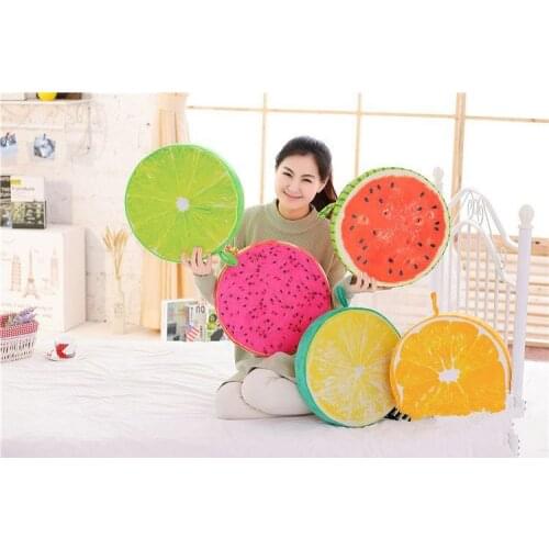 40cm 3D fruit cushion Plush Toys Cute Sofa Pillows For Children Girls Birthday Gift