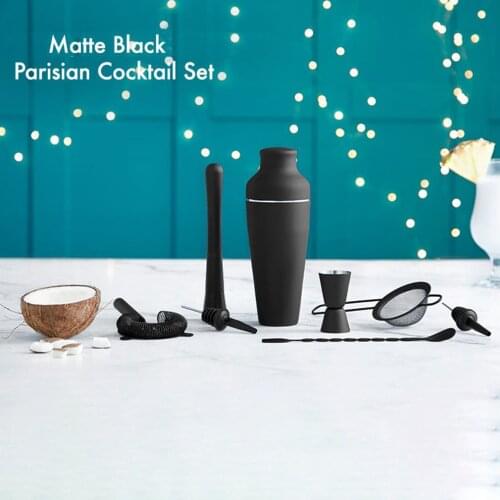 8 Pack Cocktail Shaker Set For Mixing Alcoholic Drinks Bartender Set With Shaker Jigger Muddler Pourers Bar Spoon Strainer