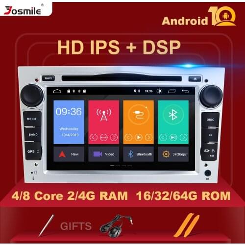 Josmile Android 10 2Din Car Radio Multimedia For Opel Vectra C Zafira B Vivaro Astra H GJ Corsa C D MerivaAntara GPS Navigation