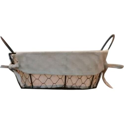Big deal Nordic Retro Metal Wire Bread Basket Dustproof Picnic Fruit Tray Food Bread Dishes Cover Kitchen Food Storage Basket
