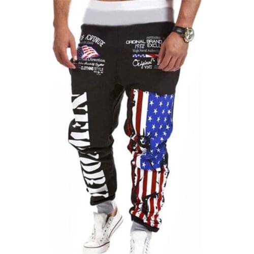 Mens Pants Letter Printed Sports Sweatpants Loose Men Clothing Casual Pants Slacks Trousers Jogger Men Sportwear Ropa Hombre
