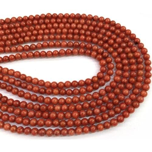 Natural Stone coral beads Round shape loose beads isolation beads for Jewelry Making DIY for bracelet necklace Accessories