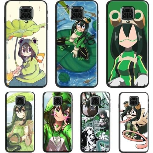 Asui Tsuyu Boku no My Hero Academia Case For Xiaomi Redmi Note 10 Pro 7 8 9S 8T Note 9 Pro Back Cover For Redmi 9A 9C 9T 7A 8A