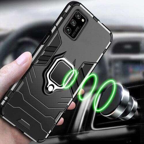 For Huawei Honor 30 30s V30 Pro V20 20 Honor 8x 8s 9x Play3 Magnetic Car Phone Holder Cover Tpu+pc Bumper Case