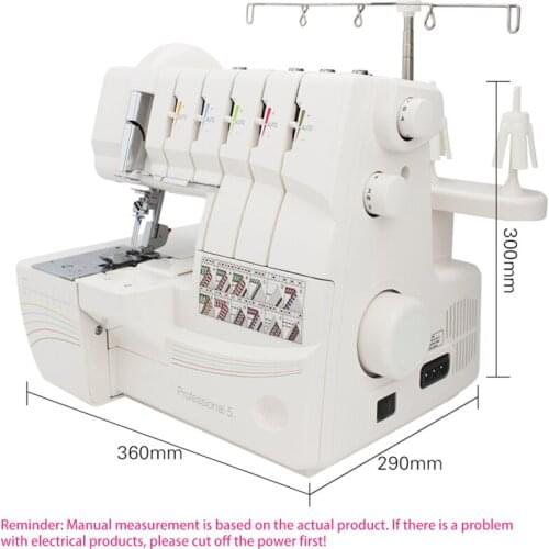 Household Sewing Overlocking And Interlock Sewing Machine Overlock Sewing Machine Three-Needle Four-Thread Sewing Machine Table