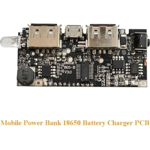 Dual USB 5V 1A 2.1A Mobile Power Bank 18650 Lithium Battery Charger Board Module Digital PCB