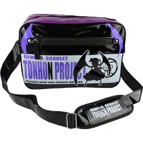 E-Mell VOCALOID Miku TouHou Project Hozuki no Reitetsu ONE PIECE NARUTO Anohana GINTAMA Single shoulder PU bag