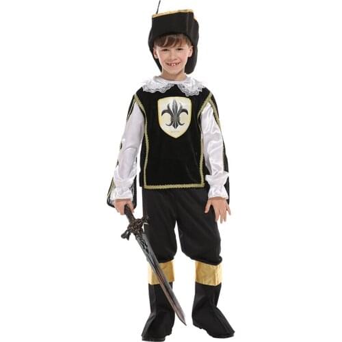 Halloween Costumes for Boys Royal Pirate Captain Costume Fancy Carnival Party Dress Up Cosplay Set for Boy Kids