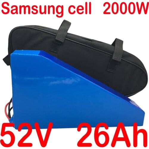 52V 1000W 1500W 2000W Ebike Battery 14S 52V 13AH 15AH 18AH 20AH 25AH 30AH 35AH Electric Bicycle Lithium Battery Use Samsung Cell