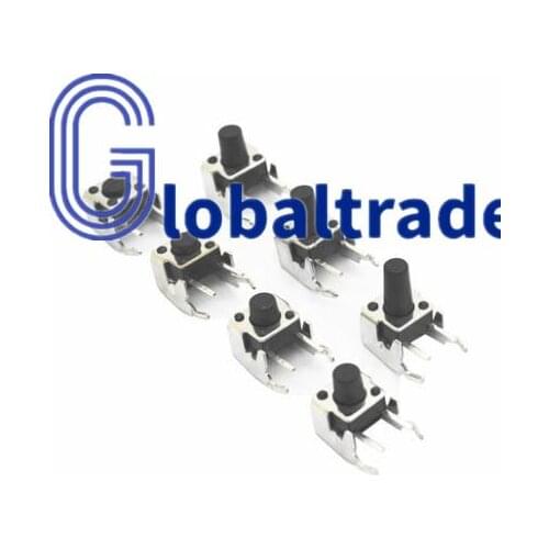 PCB Momentary Tactile Tact Push Button Switch Right Angle With stent 6*6*4.3/5/6/7/8/9/12mm 6x6x4.3/5/6/7/8/9/12 MM (20PCS/)