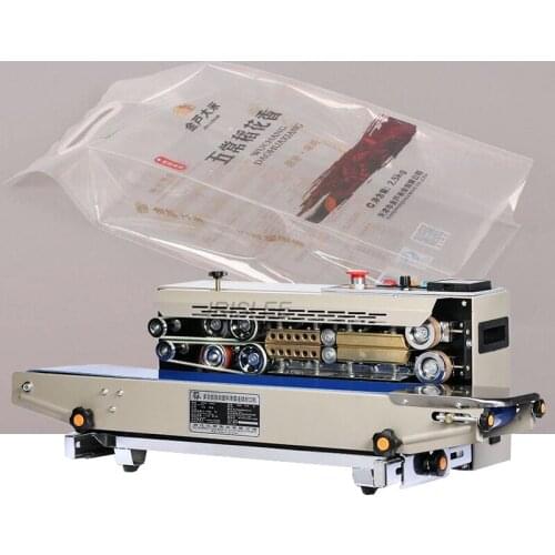 Continuous sealing machine770A-1220V plastic film sealer aluminum foil bags sealing machine food pack