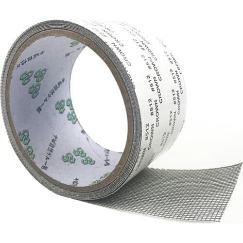 2m Window Door Holes Fiberglass Mesh Cloth Strong Adhesive Screen Repair Tape Mesh Curtain Repair Subsidy Stick