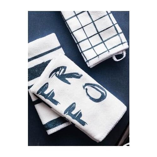 Hangable Household Absorbent Hand Towel Kitchen Rag Thickening Cleaning Rag Bathroom Towel