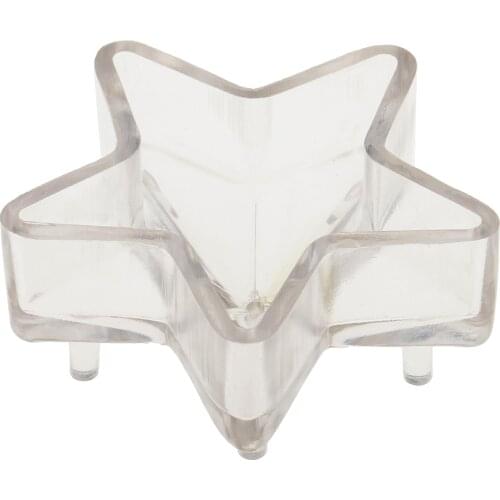 DIY Clear Plastic 3D Star Shaped Candle Mould Candle Soap Mould 2.5 x 1 inch