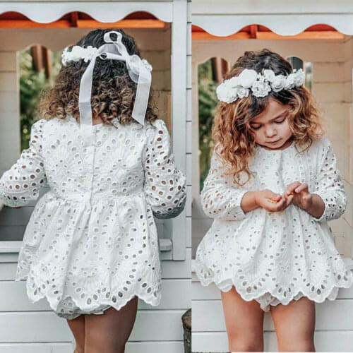 PUDCOCO Newborn Baby Girl Kid Hollow out Long Sleeve Top Skirt Shorts 2Pcs Outfit Clothes 0-24M