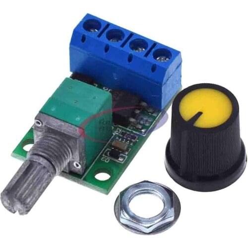 DC Motor Speed Control Potentiometer Governor PWM Regulation Board LED Dimming 10A 5V-16V High Linearity Band Switch Module